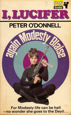 I, Lucifer, by Peter O’Donnell (Pan, 1969). From a charity