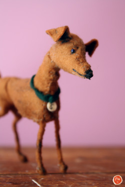 phoebewahl:  Here is Sota, a mini minpin. I made this sculpture