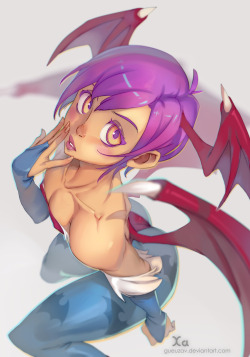 xa-colors: Lilith from Darkstalkers Made with Paint tool Saï