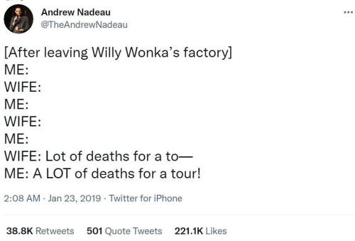 whitepeopletwitter:Willie Wonka’s House of Horrors.