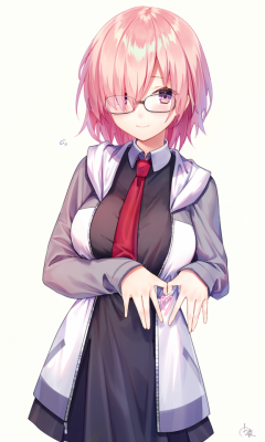 futureisfailed:(由夜さんのツイート: “先輩に控えめに♡を送るマシュです！…