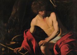 grundoonmgnx: Caravaggio (Michelangelo Merisi) (1571-1610)  Saint