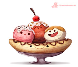 cryptid-creations:  Daily Paint #1118. Have a nice Sundae! by