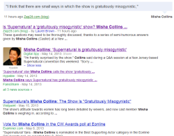 strangepicturesofmishacollins:  The continued media coverage