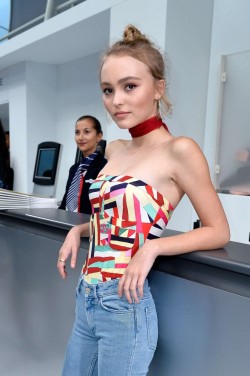 dailyactress:  Lily Rose Depp – Chanel Show at Paris Fashion