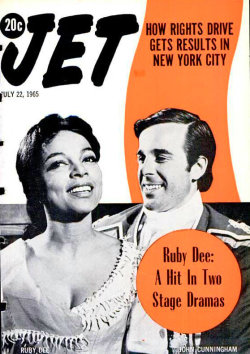 blackourstory:  nostalgiagolden:  Ruby Dee on the cover of Jet