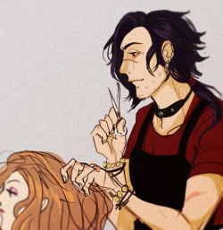 prince-ichi:  here’s an accidentally noodle-armed hot hairdresser