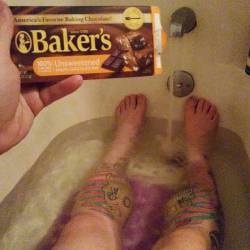 When in doubt, bath it out. Also, I’m a freak who eats