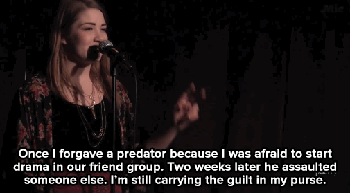 medusa-seduce-ya:  micdotcom:  Watch: As Blythe’s poem ends, it’s clear what we must do in the face of rape culture and “pocket feminism.”   WOW WOW WOW PLEASE WATCH THIS 