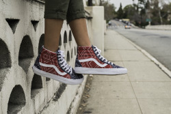 vans:  Kick your feet up in new Vans Sk8-Hi prints and colors.   I want