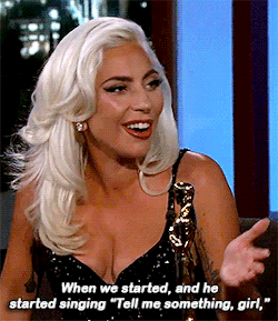 milliebbrowns:  Lady Gaga talking about her Oscars performance