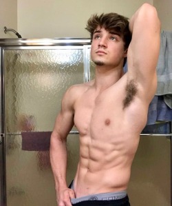 musclelucca:  Josh West and his perfect hairy teen boy armpits