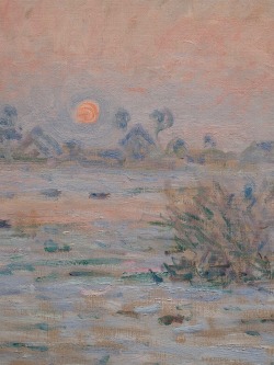 overdose-art:Claude Monet Soleil d’hiver à Lavacourt (1879