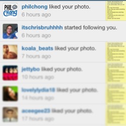 Shouts out to @philchong for the like on my photo! #nhb #swag