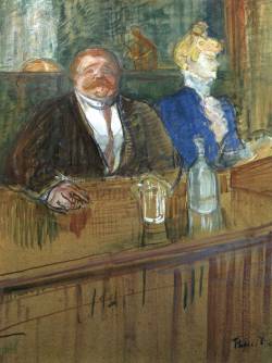 Henri de Toulouse-Lautrec   In the Café: The Guest and the