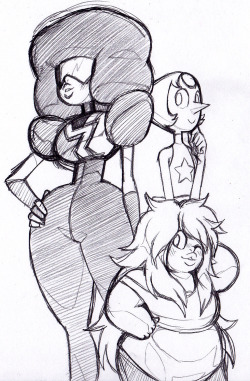 rakugaki-otoko:Steven Universe Gem doodle I did at work today