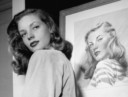 adreciclarte:  Lauren Bacall by Nina Leen, New York City, 1945