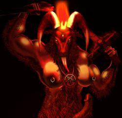 demonwolf-desires:  Collage of various Baphomet images around