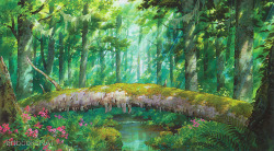 artbooksnat:  Background art from the Studio Ghibli film When