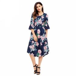 favepiece:  Bell Sleeve Dress with Floral Print - Use code TUMBLR10