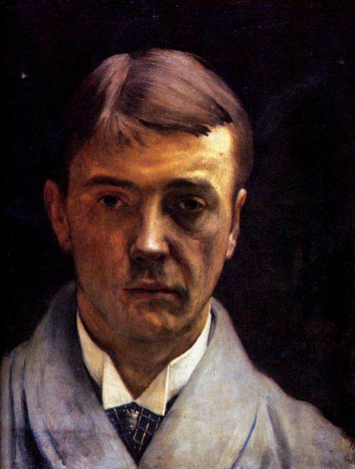 artist-vallotton:  My portrait, 1891, Felix Vallotton Medium: