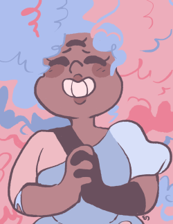 mushroomstairs:  i wanted to draw cotton candy garnet again.. .