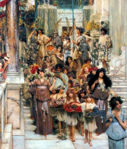 allmymetaphors:  Spring, Lawrence Alma-Tadema 1894 i saw this