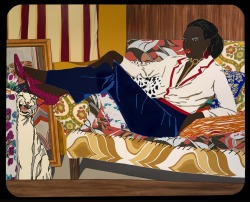 izotecipotx:  Mickalene Thomas | Black American  Portrait of