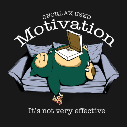 insanelygaming:  Snorlax used Motivation T-shirts available on TeePublic