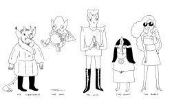 early concept sketches for the Vampiresby writer/storyboard artist