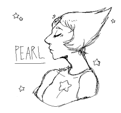 spectacledartist:  super quick pearl doodle done on ms paint