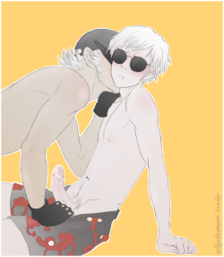 elbysbasement:   Day 2: kiss (naked) Since the DaveJadeBro picture