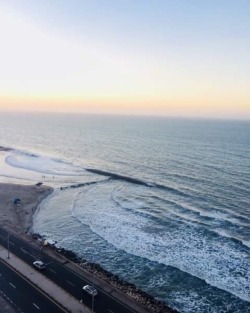 The view from our apt we got through Airbnb, we had the beach