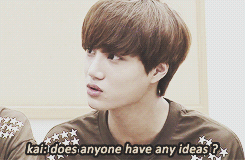 baekyun:    kai: “how about we hold the meat instead?”  