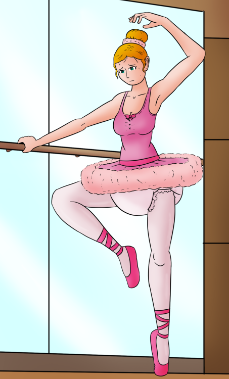 princesssteffirose:  littleburr:  “Now please perform a pirouette for the Classroom.” :D â€¦thatâ€™s if U can bend down lil dip butt. ^_^  I want a ballet outfit like this!