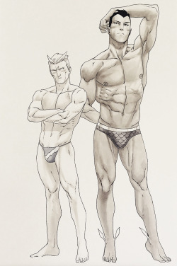 superswimsuits:  Quicksilver and NamorCommission, 2016, art by
