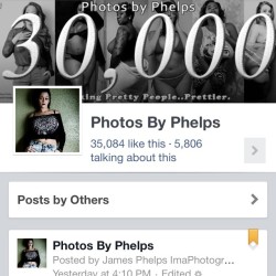 Woohoo!!!! 35,000 likes on Facebook and over a MILLION VIEWS ON GOOGLE PLUS!!!! WOOOOOOOOO!!!!  Thanks for all the love and support everyone who helped me get so far!!!! ‬ ‪#‎photosbyphelps‬  Photos By Phelps I make pretty people….Prettier.&trade;