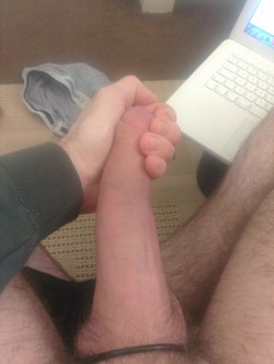 itsbigguy92:  Pov shot of my big long cock. This is the view
