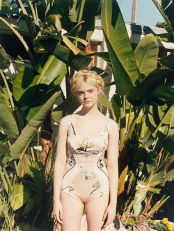  Elle Fanning photographed by Venetia Scott for Self Service,