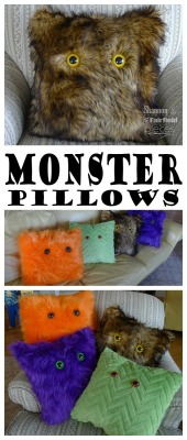 halloweencrafts:  DIY Monster PillowsMake DIY Monster Pillows