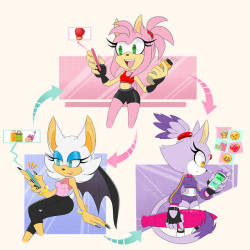 bad-pinku: Gals gals gals >All characters belongs to SEGA/Sonic