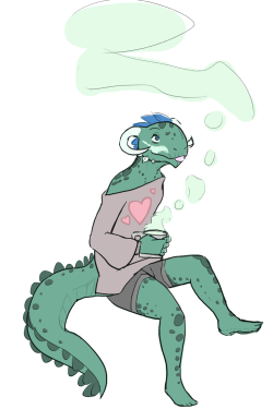 the-dragonborn-draws:  he likes hot tea and wearing undies with