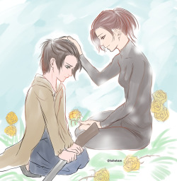 kaikakaze:  Yellow roses = forgiveness In memory of Sasha, the