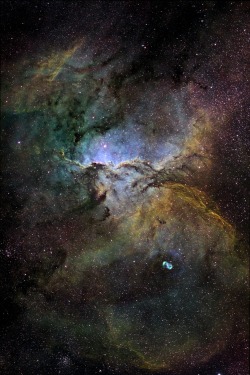 ohstarstuff:  The emission nebula NGC 6188 is found near the