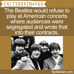 factsbrain:  The Beatles would refuse to play at American concerts