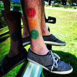 fuckyeahtattoos:  This is a part of my blink-182 tribute “sock”. 