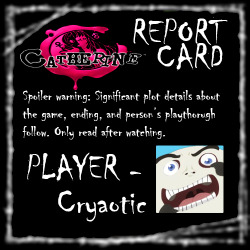 cryaotic:  playernozickcreates:  I made Cryaotic a report card