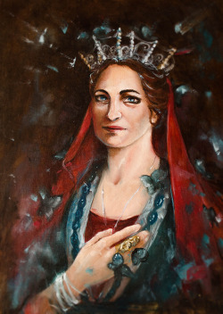 xhakhal:  A surprise painting of a princess in the larp campaign