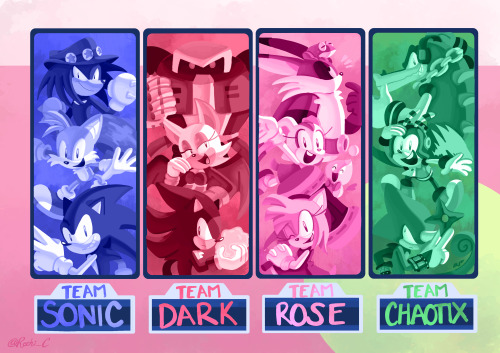 rechicken-and-waffles:Choose your team 💙❤️💗💚Happy