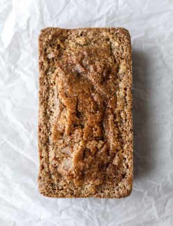 sweetoothgirl:  banana bread with espresso glaze  